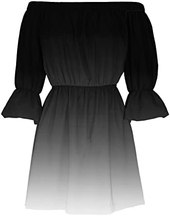 שמלות קיץ לנשים למדודן 2023 משמלה משמרת שרוול מתרחבת שמלת משמרת צבעונית מזדמנים שמלות מיני מסיבות קו שמלות