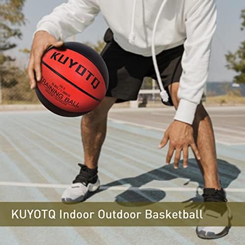 Kuyotq 3 קילוגרם משוקלל ציוד אימוני כדורסל כבד בגודל 7 29.5 כדורסל עור PU חיצוני גברים כדורסל מקורה נשים נוער משפרות את