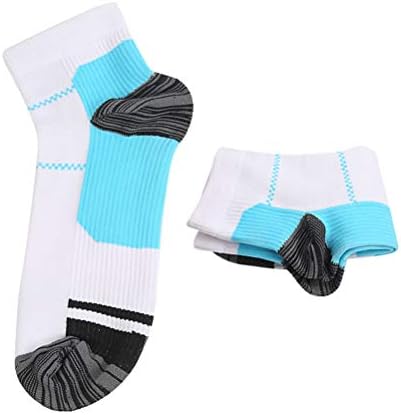גרבי פנאי ספורט דו-ספורט גרביים אלסטי נושמים גרביים סופגים לגברים בגודל (כחול